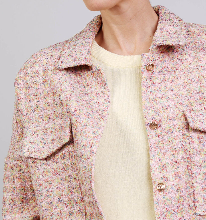 Rue Mazarine Lylou Manteau court en Rose pour femmes (374125)