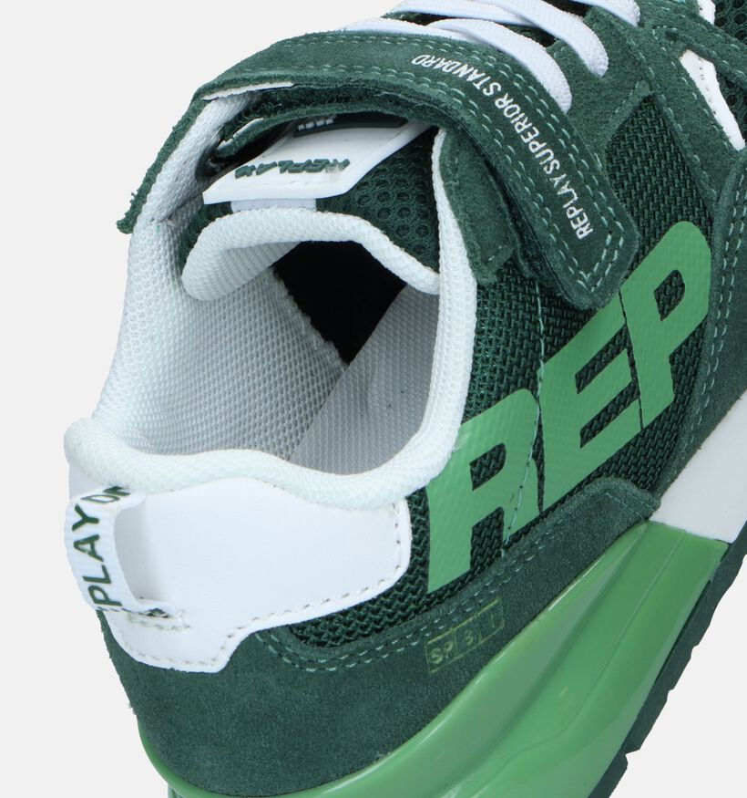 Replay Shoot Jr 8 Groene Sneakers voor jongens (336750) - geschikt voor steunzolen