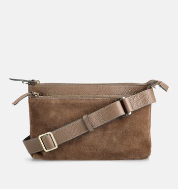 Crinkles Crossbody tassen Bruin/Bordeaux