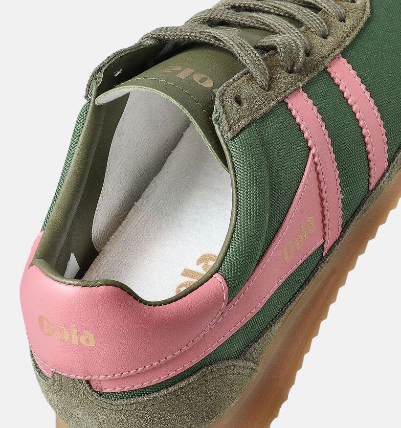 Gola Tornado CLB623 Kaki Sneakers voor dames (351177) - geschikt voor steunzolen