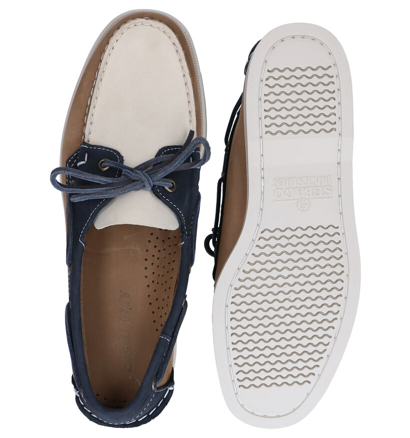 Sebago DOCKSIDE Chaussures Bateau en Bleu en nubuck (287479)