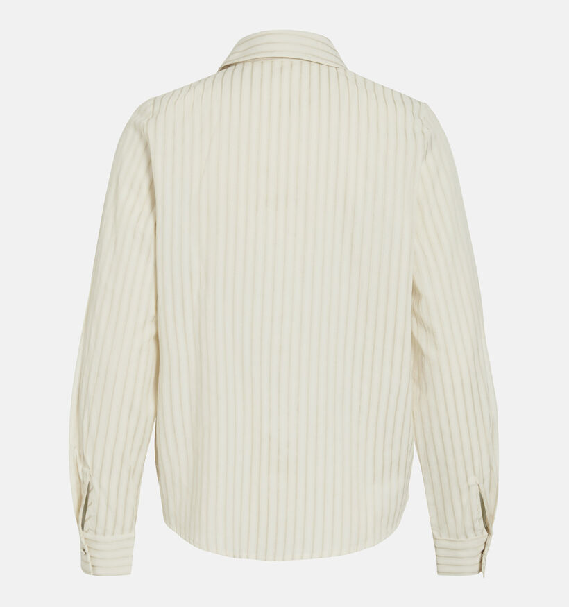 Vila Fija Tie Ecru Hemd met Das voor dames (366678)