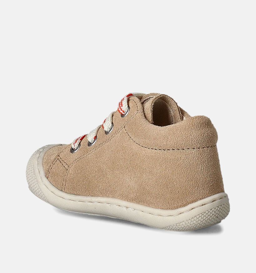 Naturino Macks Suede Beige Babyschoenen voor jongens (359955) - geschikt voor steunzolen