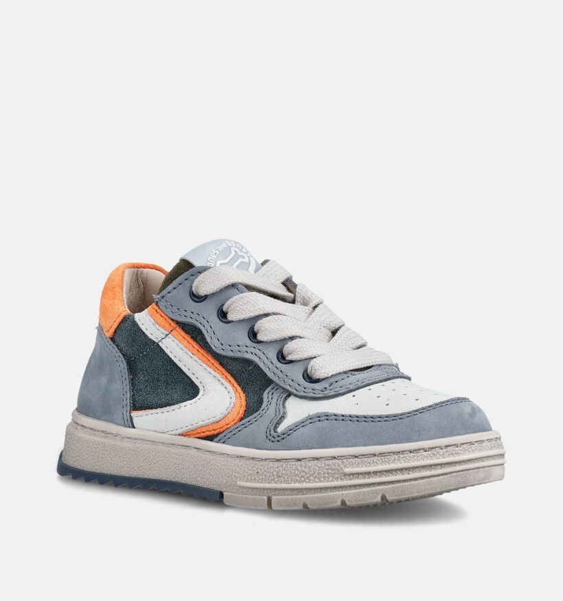 STONES and BONES Blauwe Hoge Sneakers voor jongens (373744) - geschikt voor steunzolen