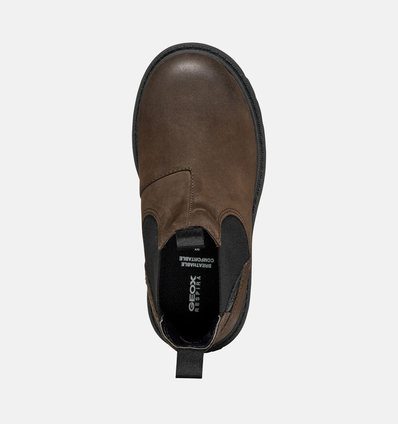 Geox Bottines Chelsea en Brun foncé pour filles, garçons (360358) - pour semelles orthopédiques