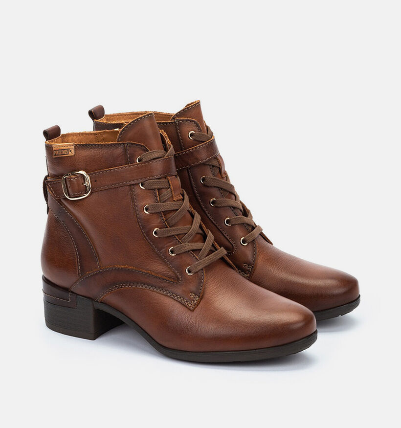 Pikolinos Connelly Bottines en Brun fonc&eacute; pour femmes (379711)