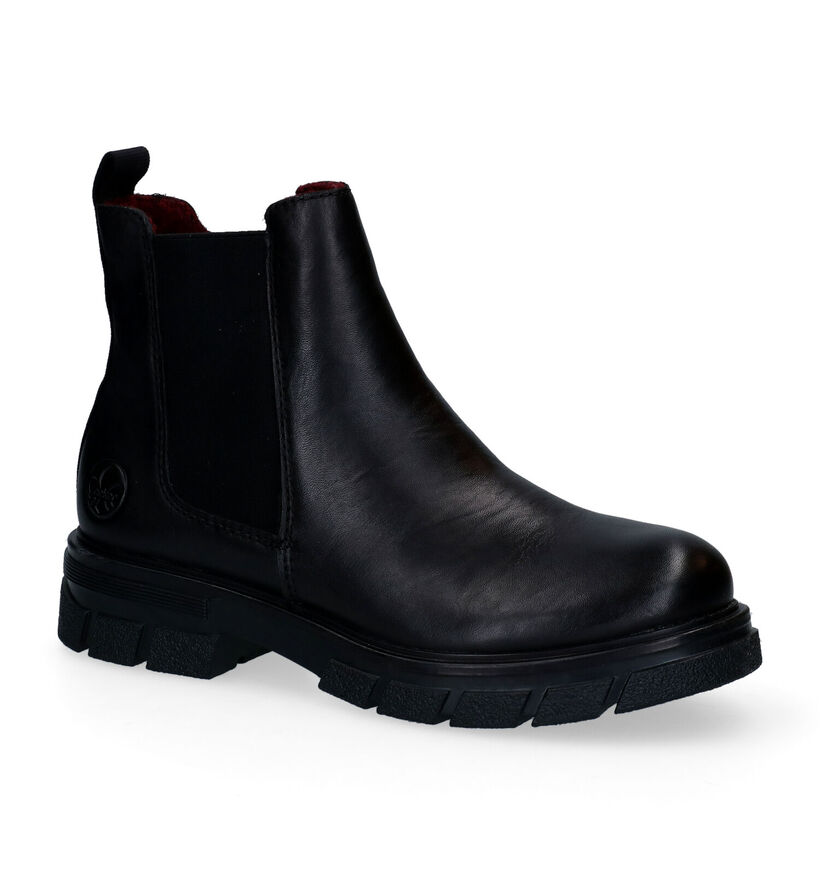 Rieker Bottines chelsea en Noir en cuir (299384)