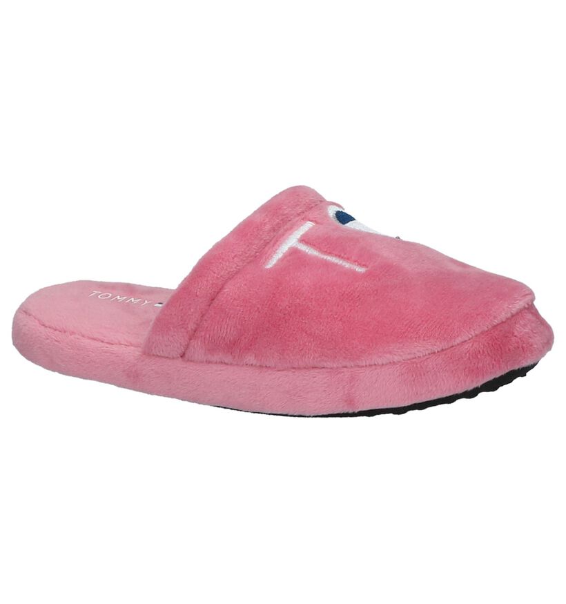 Tommy Hilfiger Pantoufles ouvertes en Rose clair en textile (227600)