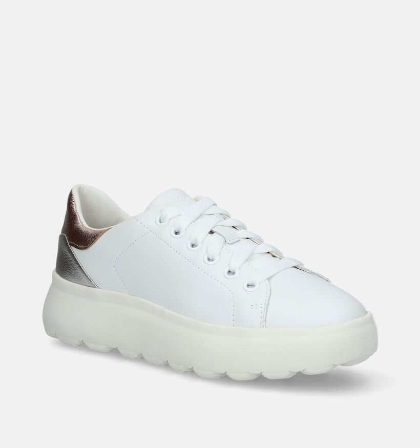 Geox Spherica Witte Sneakers voor dames (335659) - geschikt voor steunzolen