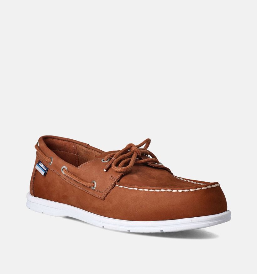 Sebago Dockside Oakfield Cognac Bootschoenen voor heren (353804) - geschikt voor steunzolen
