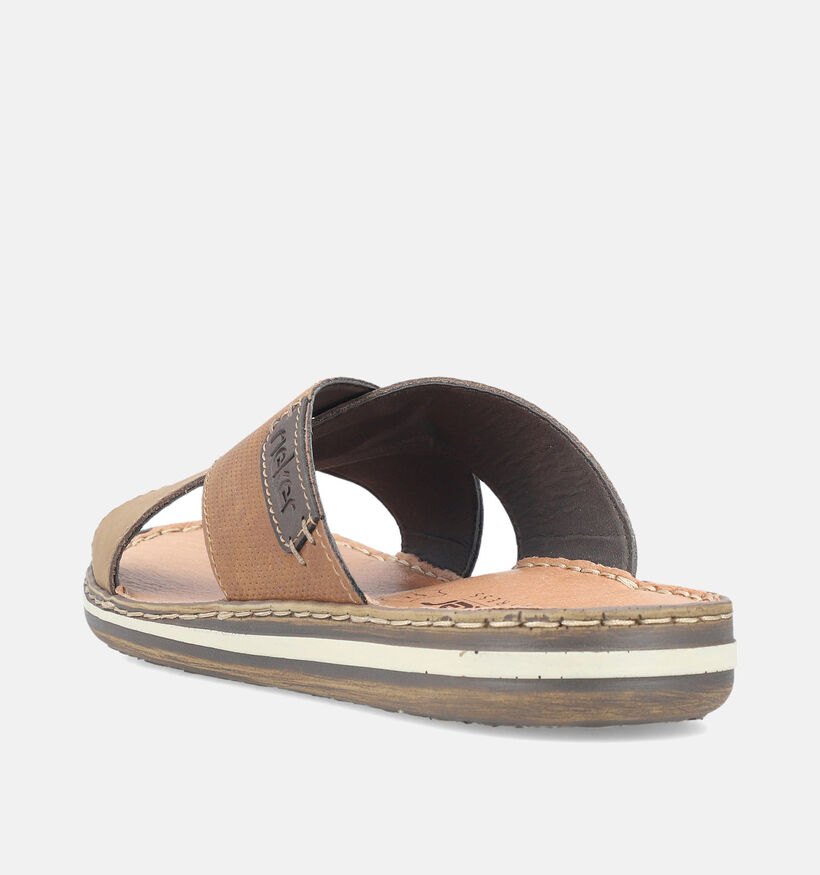Rieker Bruine Slippers voor heren (354818)