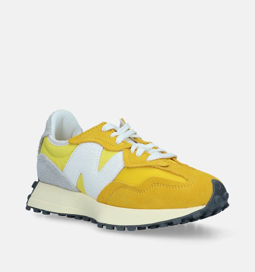 New Balance U 327 Baskets en Jaune pour femmes (334601) - pour semelles orthopédiques