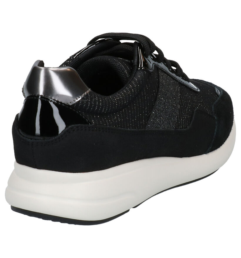 Geox Ophira Zwarte Veterschoenen in kunstleer (266854)