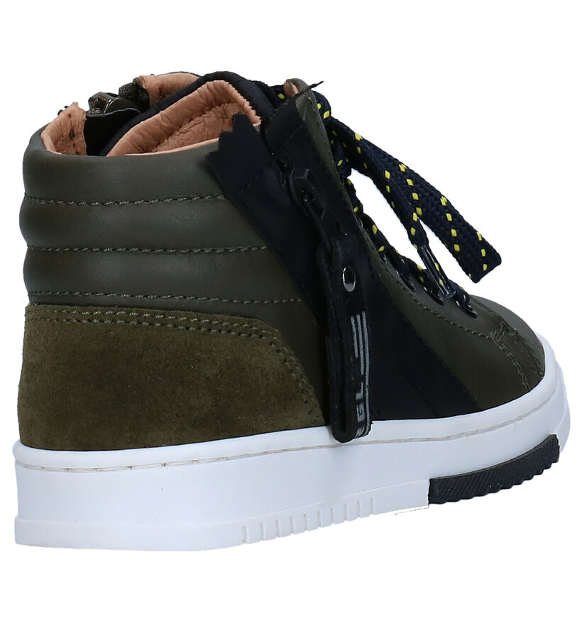 Romagnoli Chaussures hautes en Vert kaki en cuir (281522)