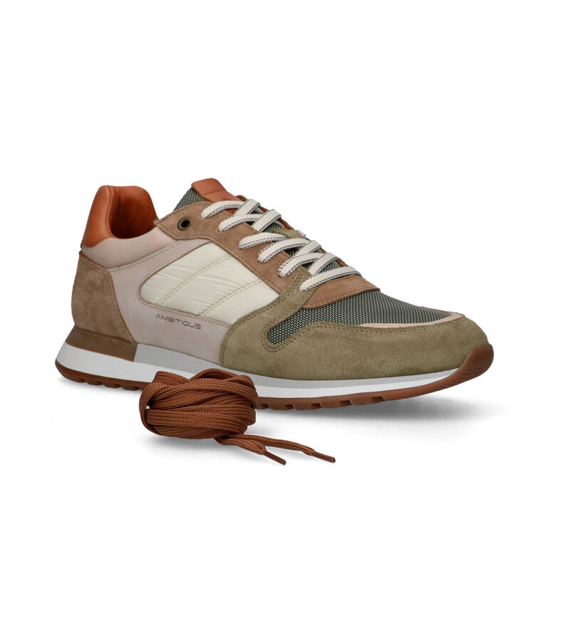 Ambitious Grizz Chaussures à lacets en Vert Kaki pour hommes (321960)
