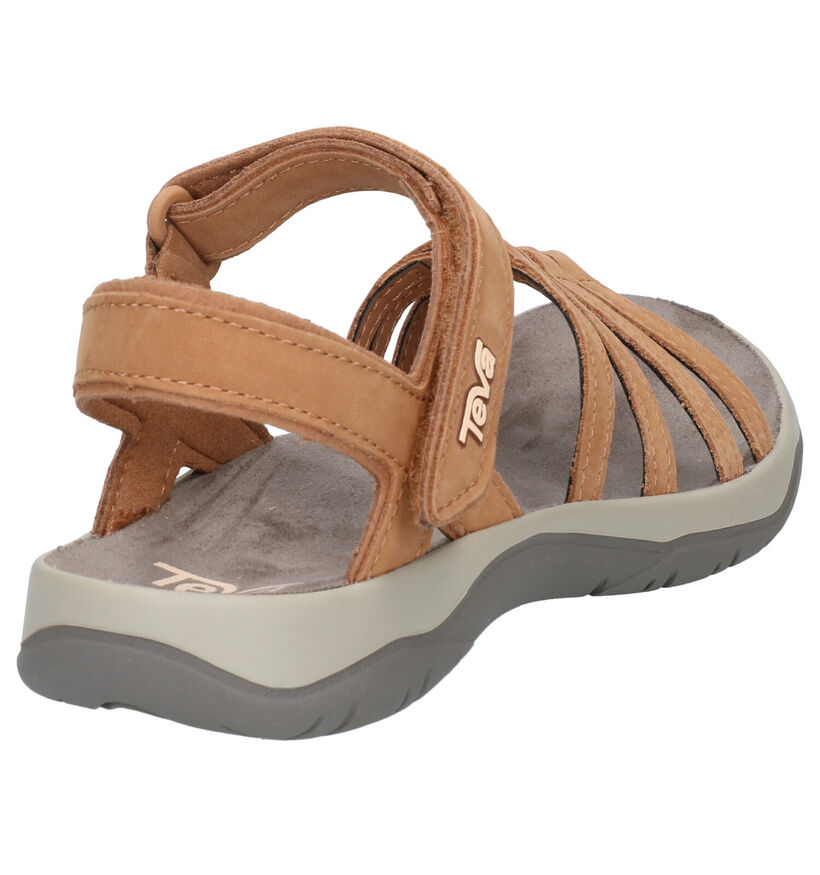 Teva Elzada Cognac Sandalen in nubuck (289235)