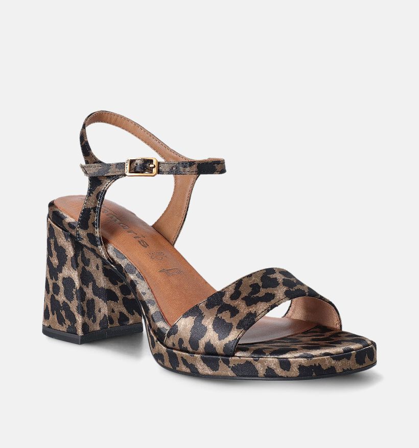 Tamaris Bruine Sandalen met blokhak voor dames (354390)