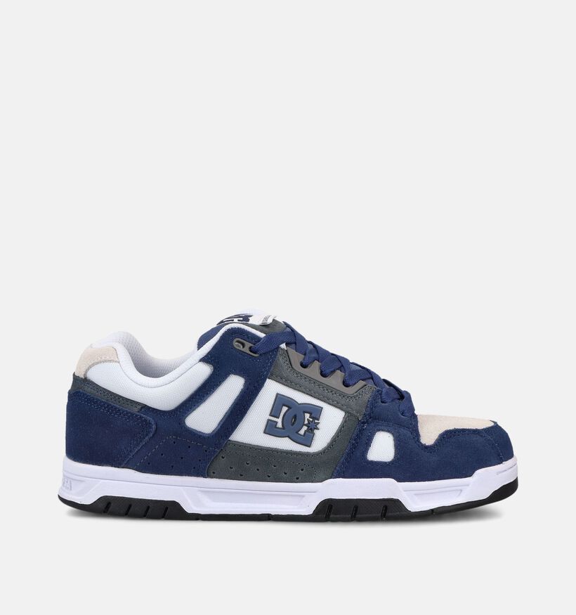 DC Shoes Stag Baskets en Bleu/Gris pour hommes (368745) - pour semelles orthop&eacute;diques