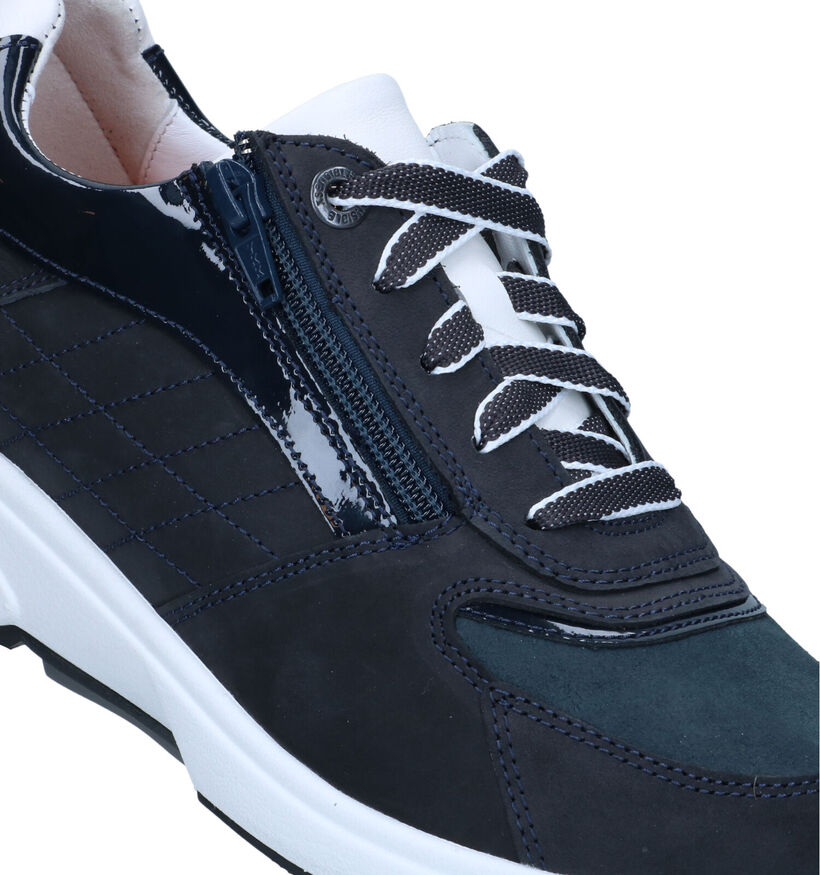 Xsensible Arona Blauwe Sneakers in nubuck (324721)