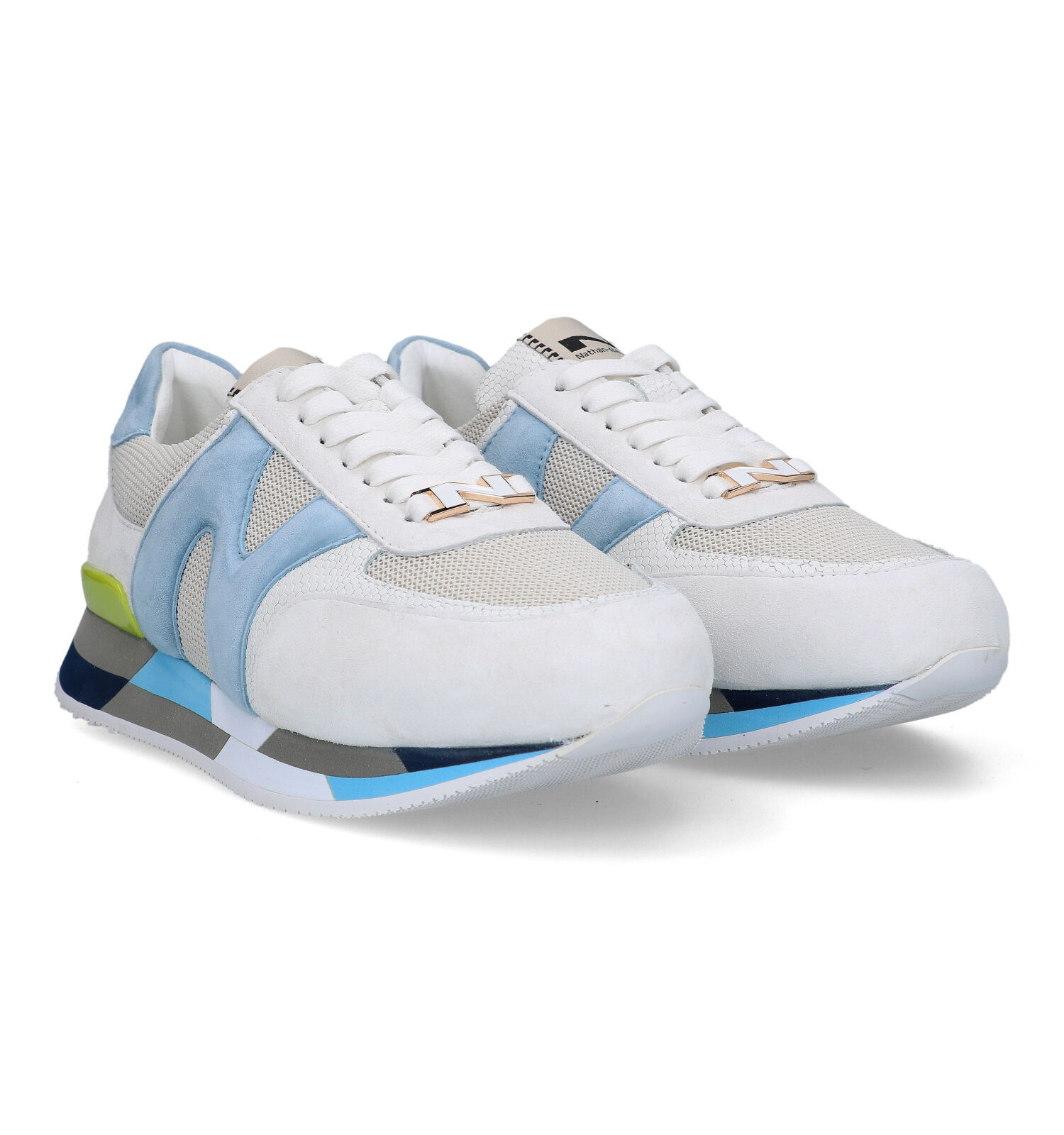 Nathan Baume Blauwe Sneakers Dames Sneakers Online op TORFS.BE