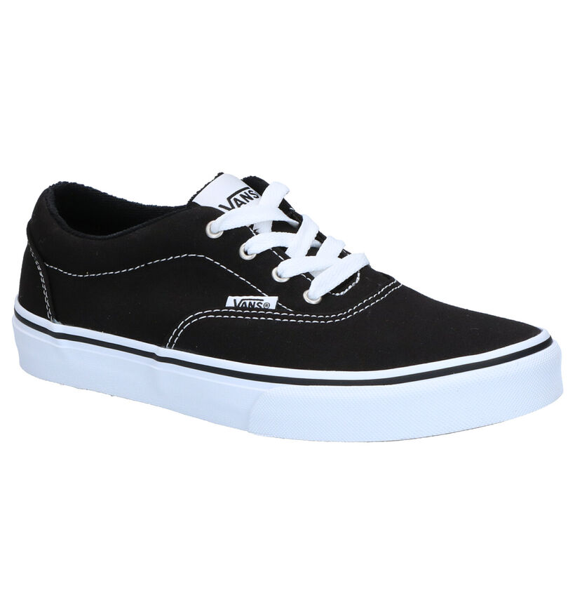 Zwarte Skateschoenen Vans Doheny in stof (266622)