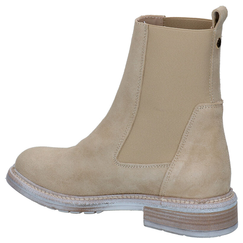 Tango Beige Chelsea Boots in daim (293967)