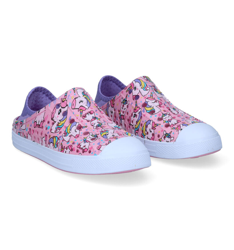 Skechers Foamies - Guzman Steps Sandales en Rose pour filles (307235)