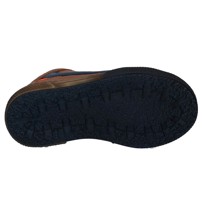 STONES and BONES Raspo Blauwe Hoge Schoenen voor jongens (313873) - geschikt voor steunzolen