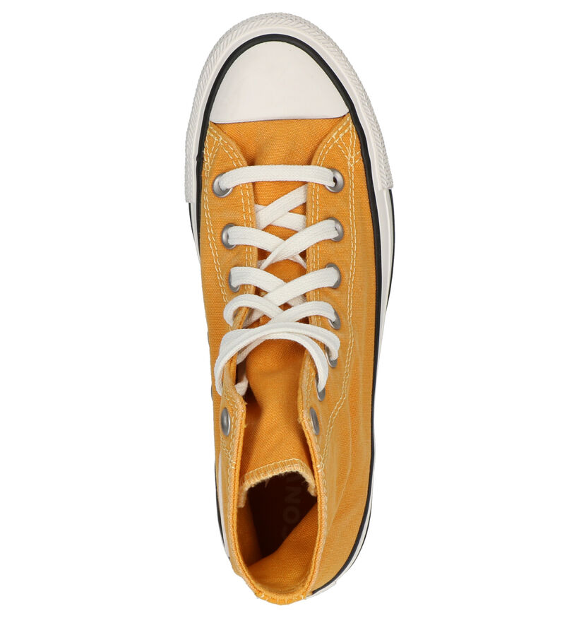 Converse Chuck Taylor All Star Baskets en Jaune en textile (266473)