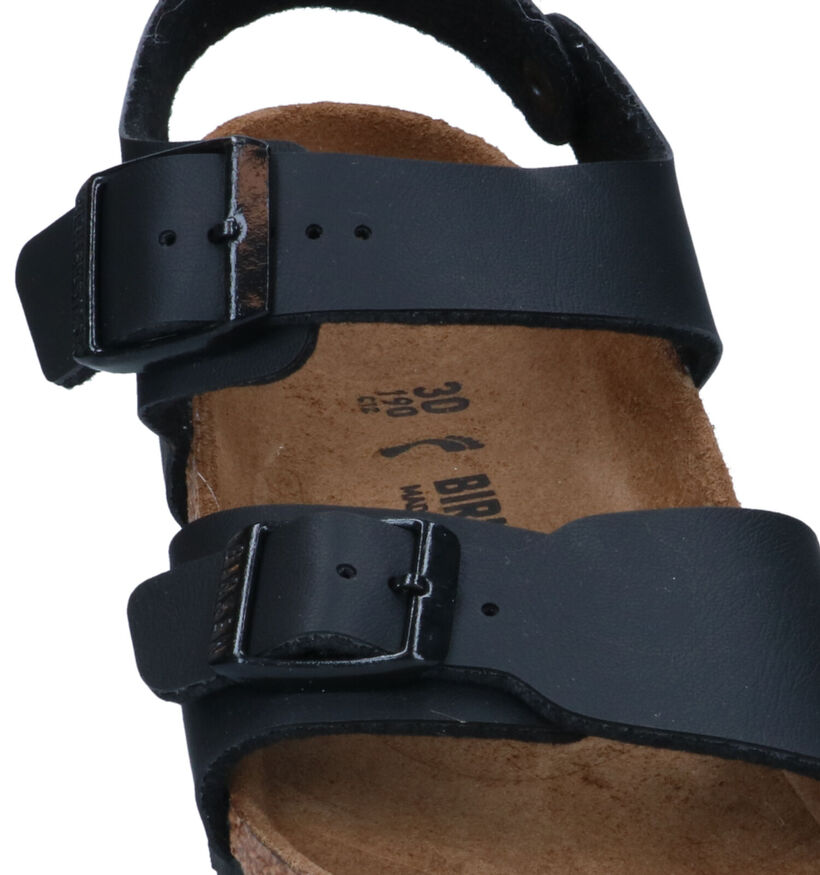 Birkenstock New York  Sandales en Noir pour garçons (338096)