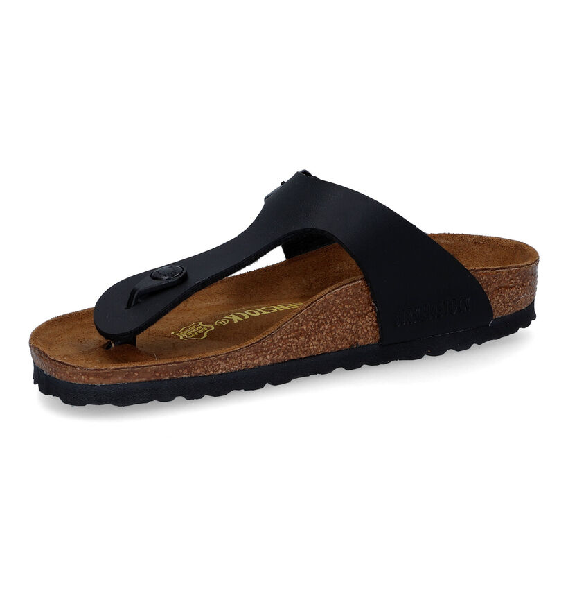 Birkenstock Gizeh Tongs en Noir pour garçons (338075)