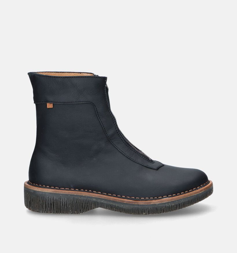 El Naturalista Bottines plates en Noir pour femmes (347337) - pour semelles orthopédiques