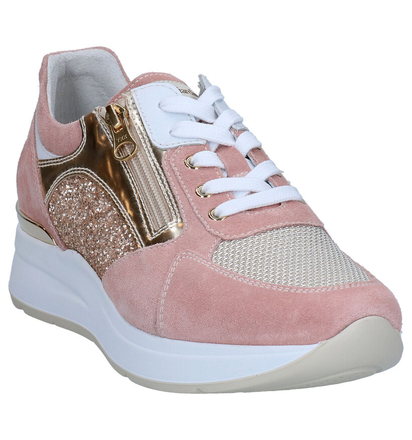 NeroGiardini Roze Veterschoenen voor dames (290038) - geschikt voor steunzolen