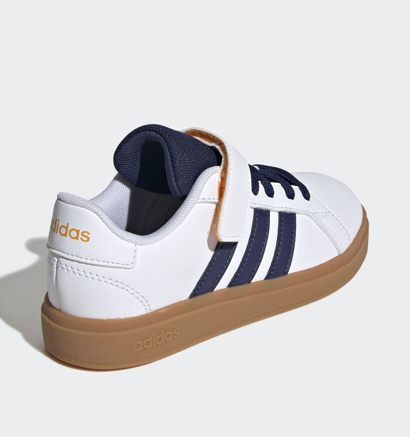adidas Grand Court 2.0 Witte Sneakers voor jongens, meisjes (357097) - geschikt voor steunzolen