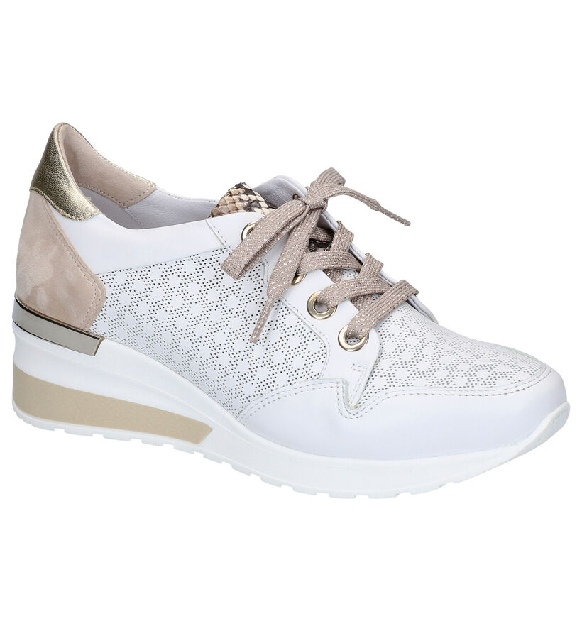 Softwaves Chaussures à lacets en Blanc en cuir (275379)