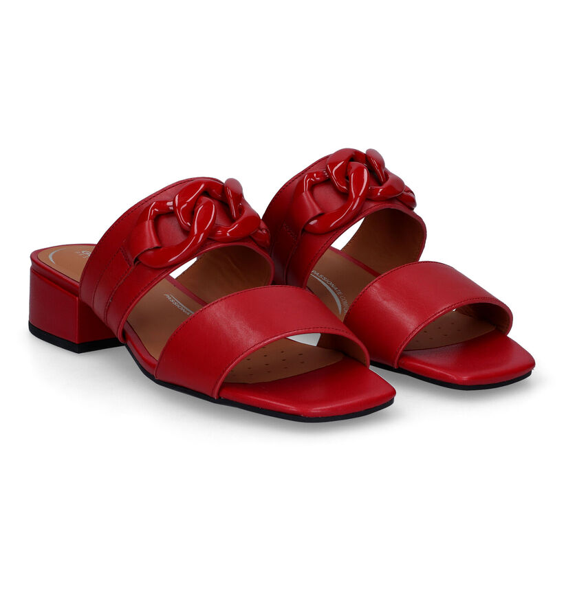 Geox Genziana Nu-pieds en Rouge pour femmes (311594)