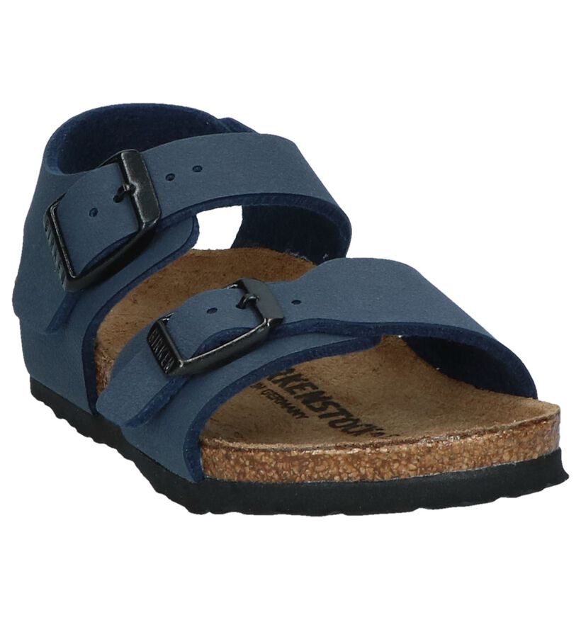 Birkenstock New York Zwarte Sandalen voor jongens (338096)