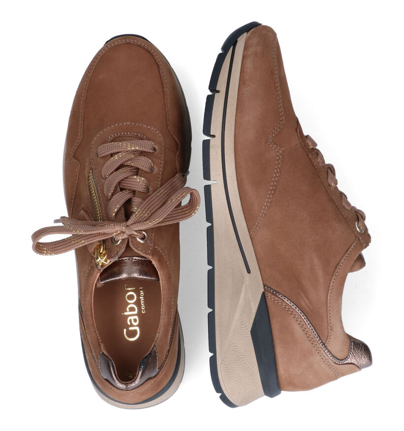 Gabor OptiFit Groene Sneakers voor dames (315319) - geschikt voor steunzolen