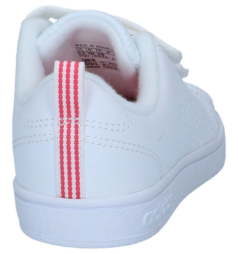 Witte Velcrosneakers adidas VS Advantage Clean in kunstleer (236995)