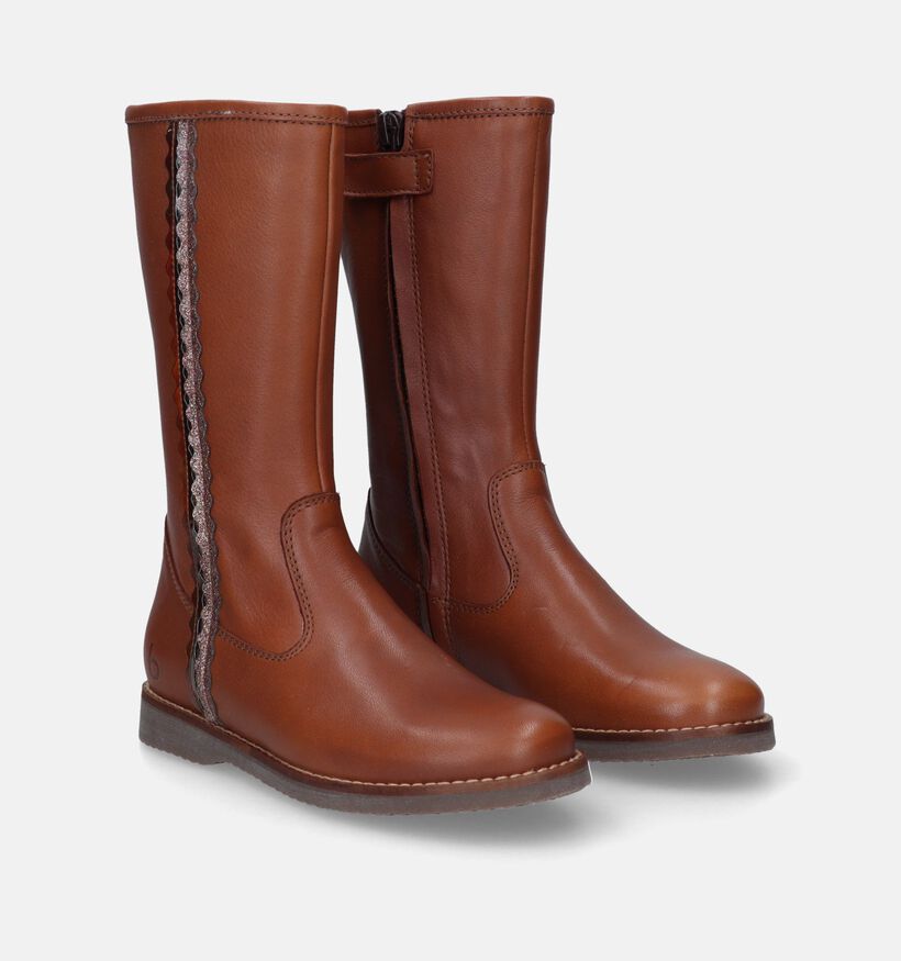 Beberlis Bottes hautes en Cognac pour filles (348102)