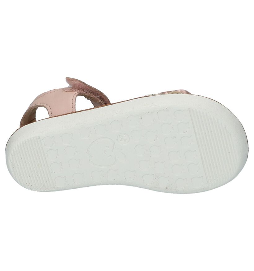 Roze Shoo Pom Goa Scratch Piping Sandalen in leer (215625)