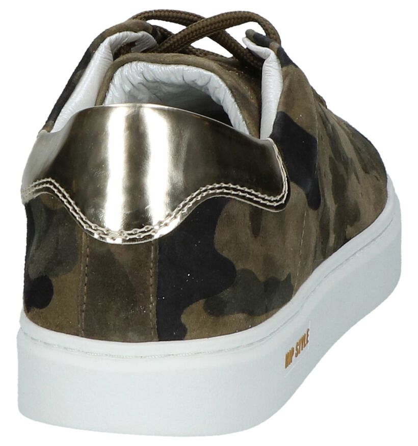 Hip Geklede Sneakers Camouflage Print in nubuck (219816)