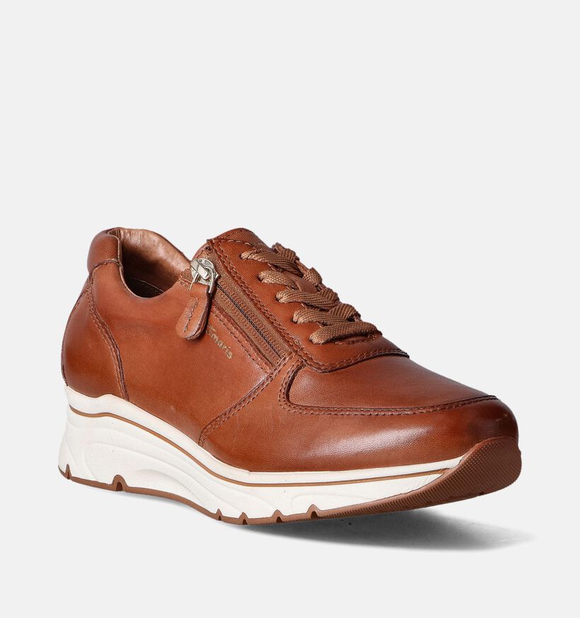 Tamaris Relax Fit Cognac Sneakers voor dames (351843) - geschikt voor steunzolen
