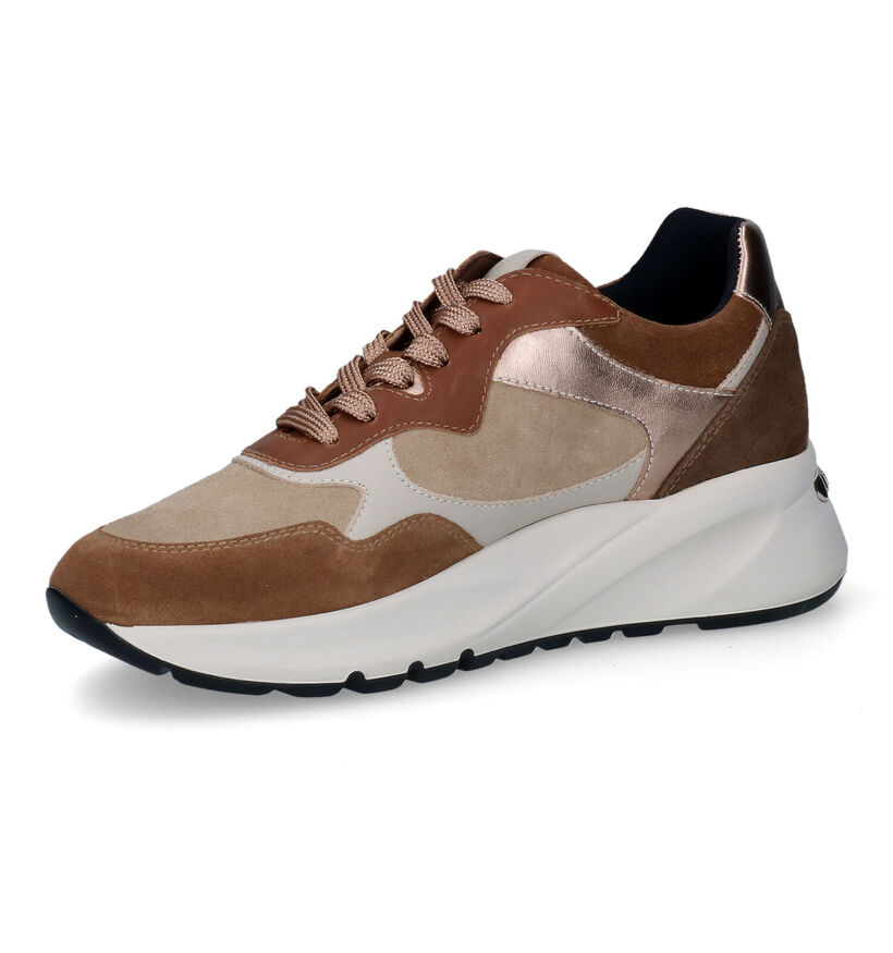 NeroGiardini Cognac Sneakers voor dames (314538) - geschikt voor steunzolen