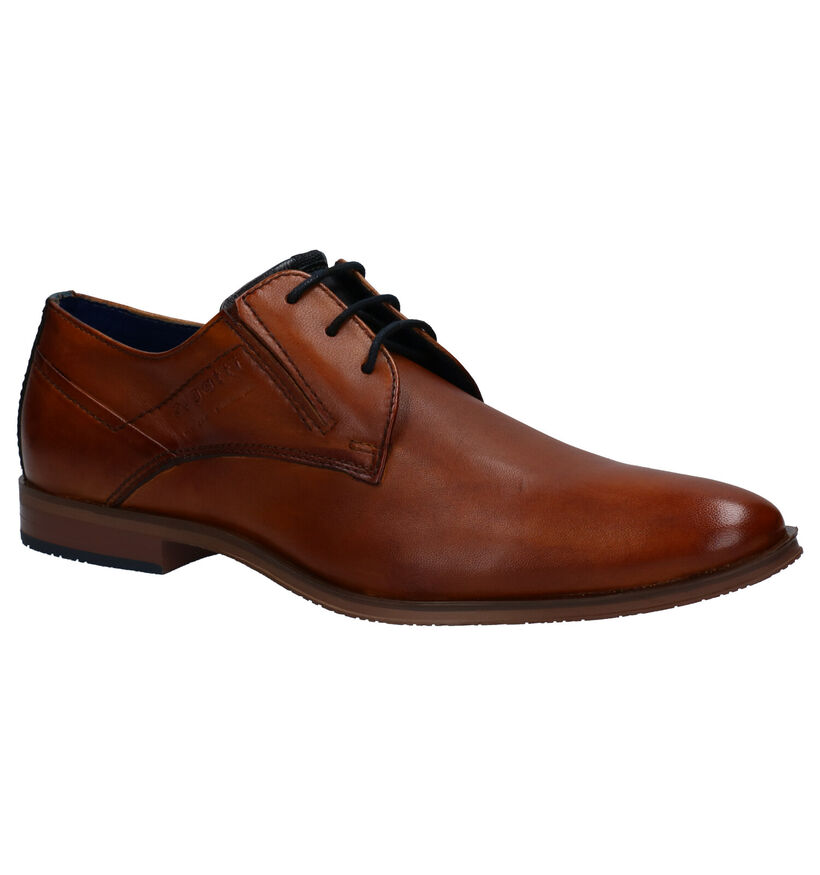 Bugatti Chaussures classiques en Cognac en cuir (276782)