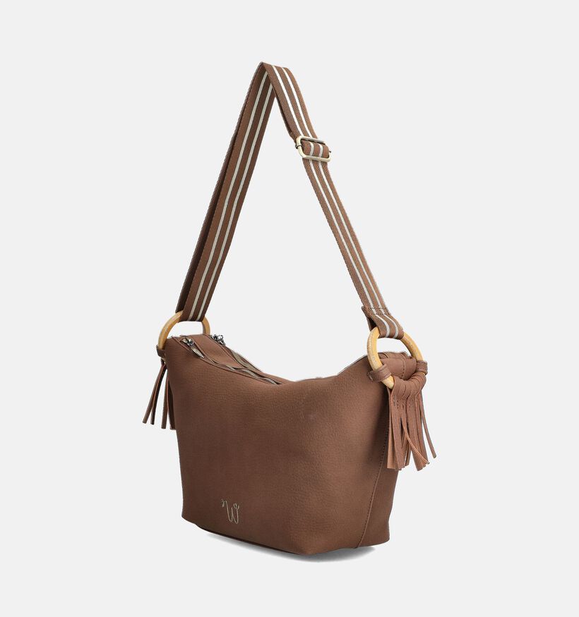 Woomen Sacs porté croisé en Marron pour femmes (364367)