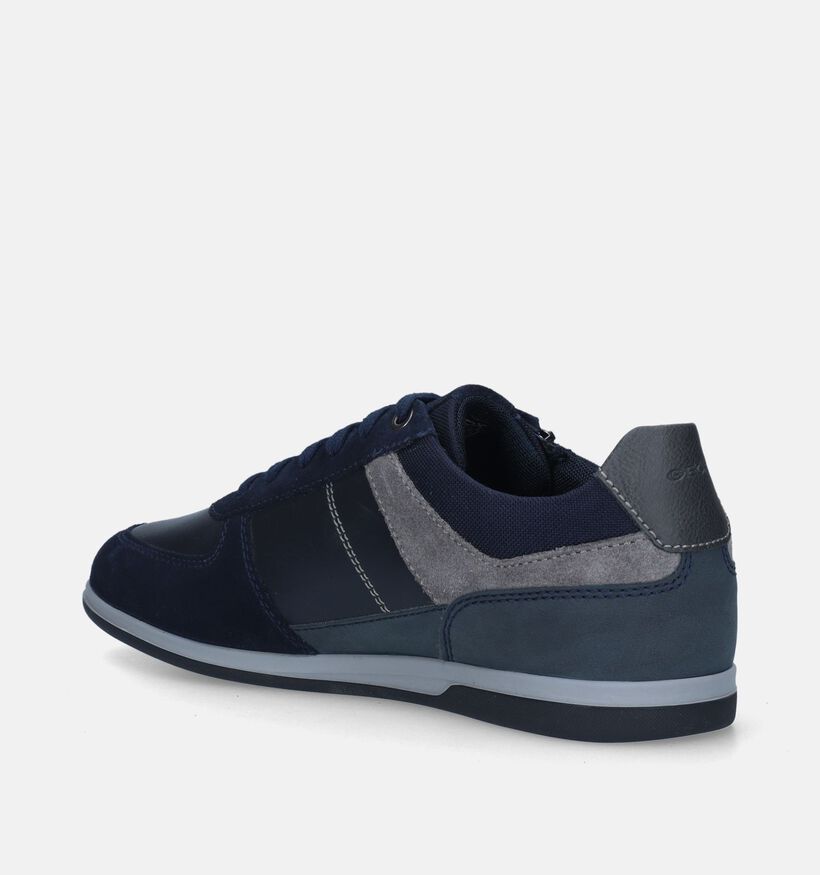 Geox Renan Blauwe Veterschoenen voor heren (344326) - geschikt voor steunzolen