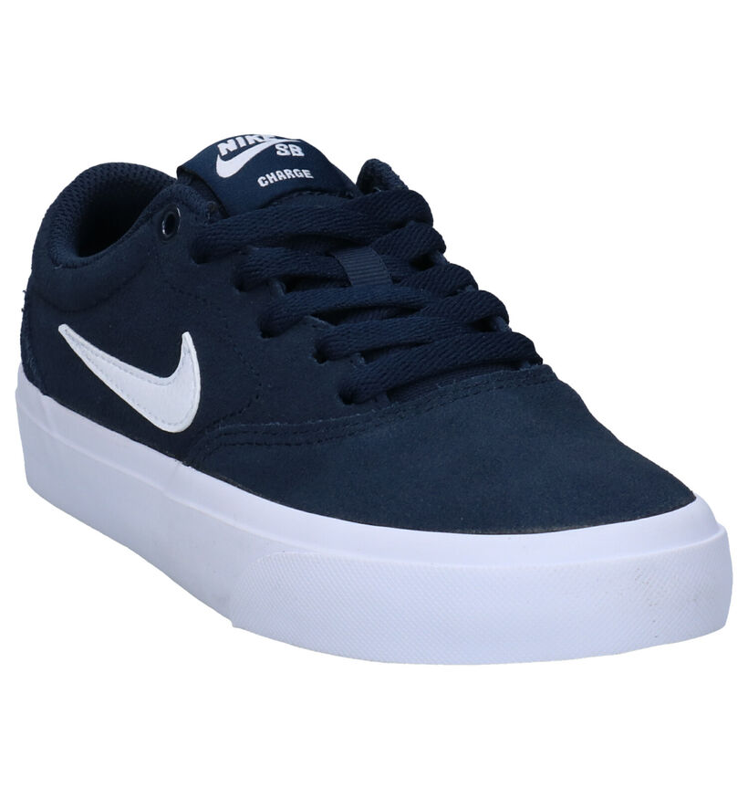 Nike SB Charge Zwarte Sneakers in nubuck (274612)