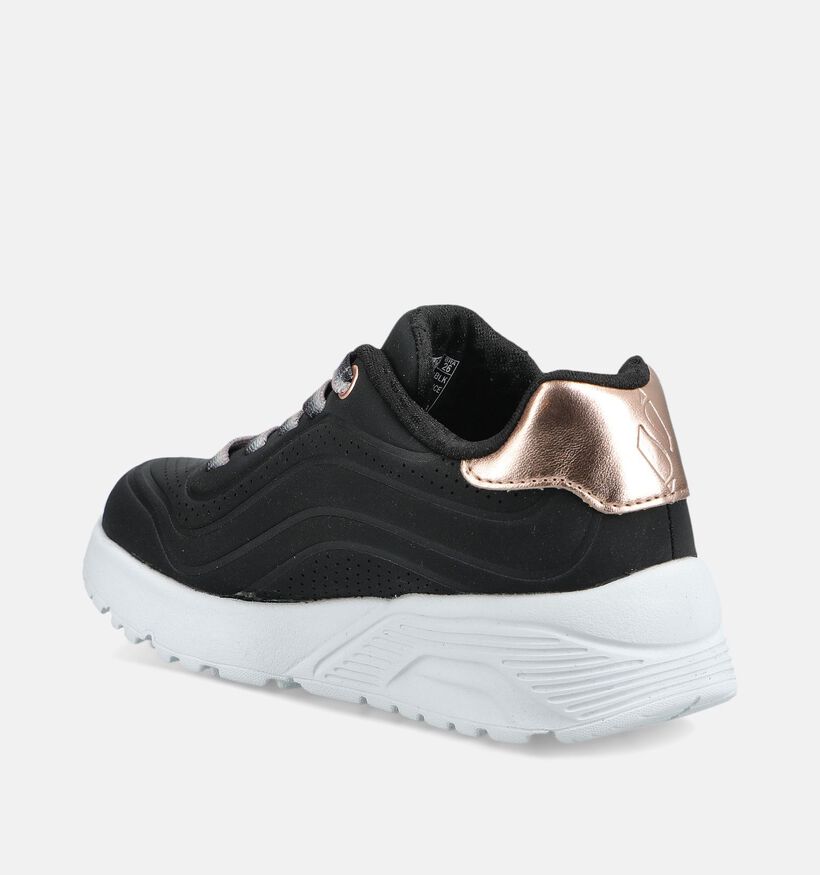 Skechers Uno Lite Baskets basses en Noir pour gar&ccedil;ons, filles (376834)