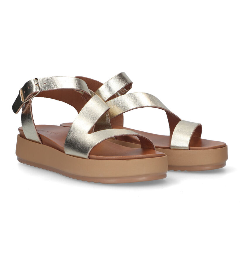 Inuovo Gouden Plateausandalen voor dames (325192)